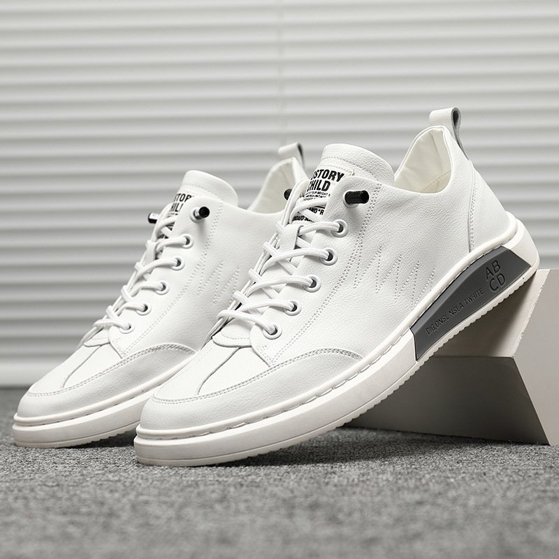 Casual sneakers men 2021 new autumn white shoes men's leather sports shoes hot style trendy shoes men's shoes