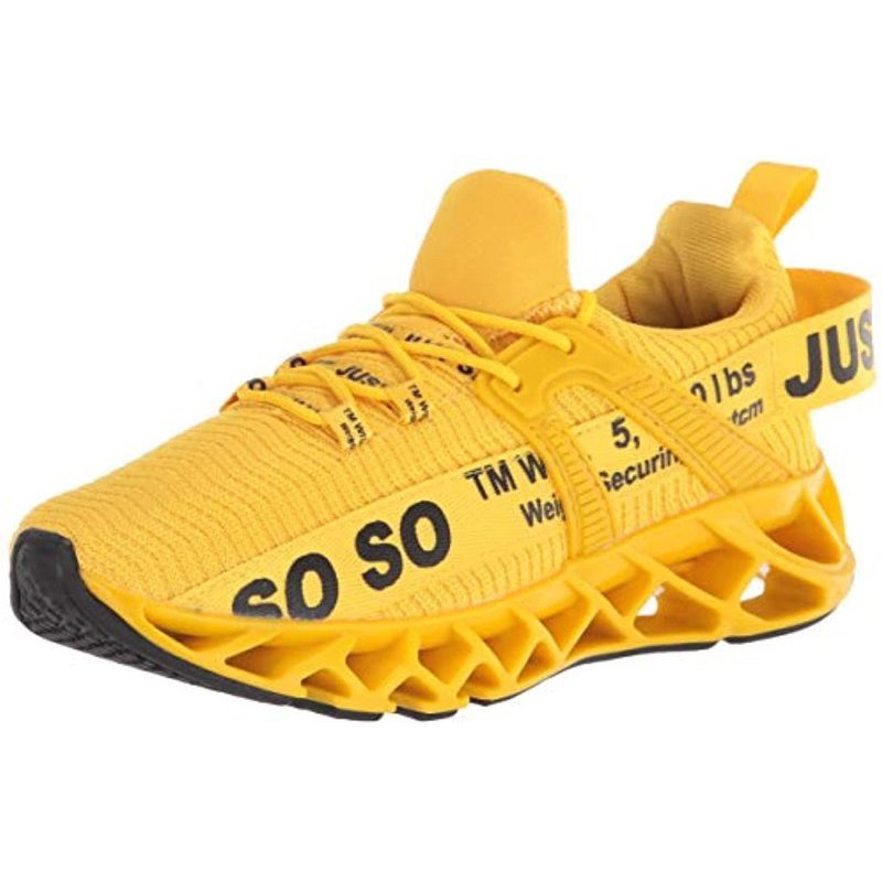 UMYOGO Women's Running Shoes Non Slip Athletic Tennis Walking Blade Type Sneakers 1-1yellow